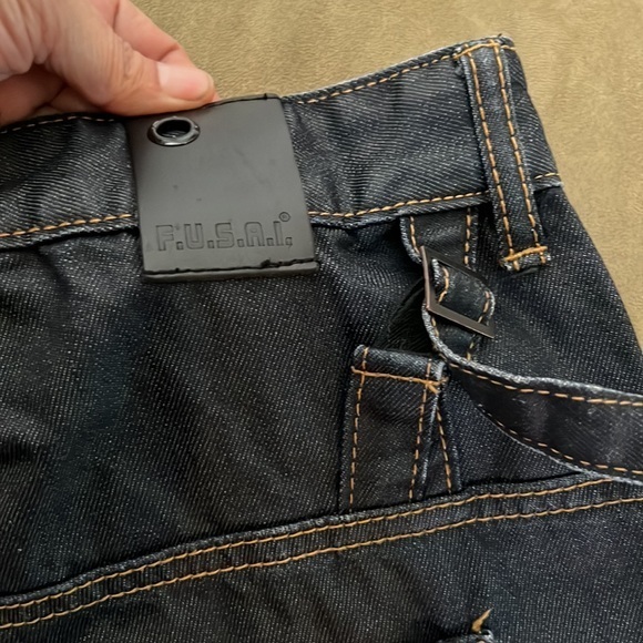 Men's Dark Denim Skinny Jeans - Picture 3 of 12